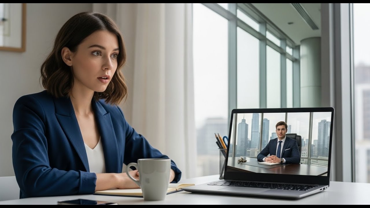 She Entered the Wrong Zoom Meeting — The CEO Boss Said: “Stay, I Was Waiting for You”