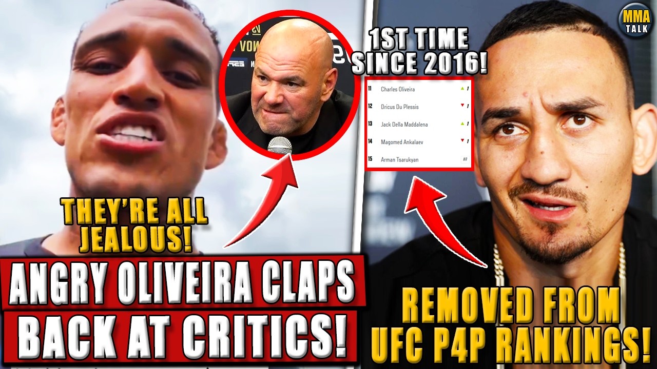 ANGRY Charles Oliveira FIRES BACK at critics of BMF title fight vs Holloway! Dana White on Jon Jones