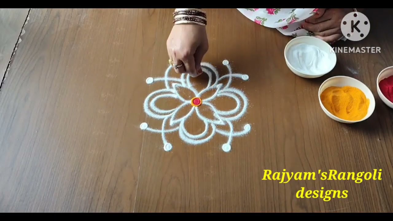 Easy & small muggulu for beginners#sivaratri mmuggulu🌺