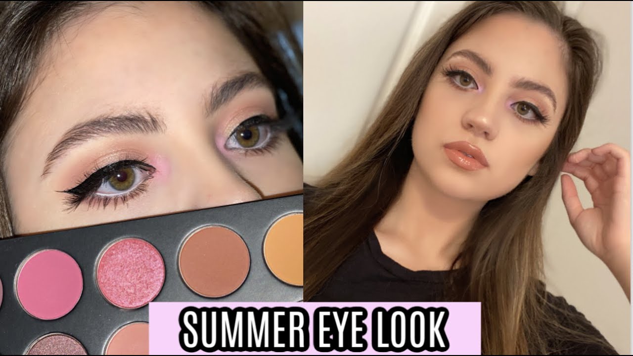 EASY POP OF COLOR SUMMER MAKEUP LOOK | MORPHE 18F TALKIN' FLIRTY PALETTE