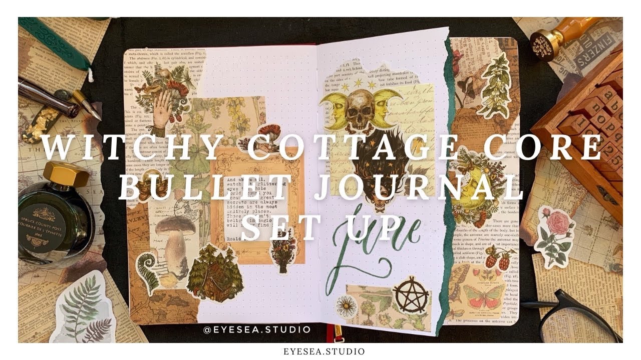 🍃 Bullet Journal Set Up 🍄 Witchy Cottage Core