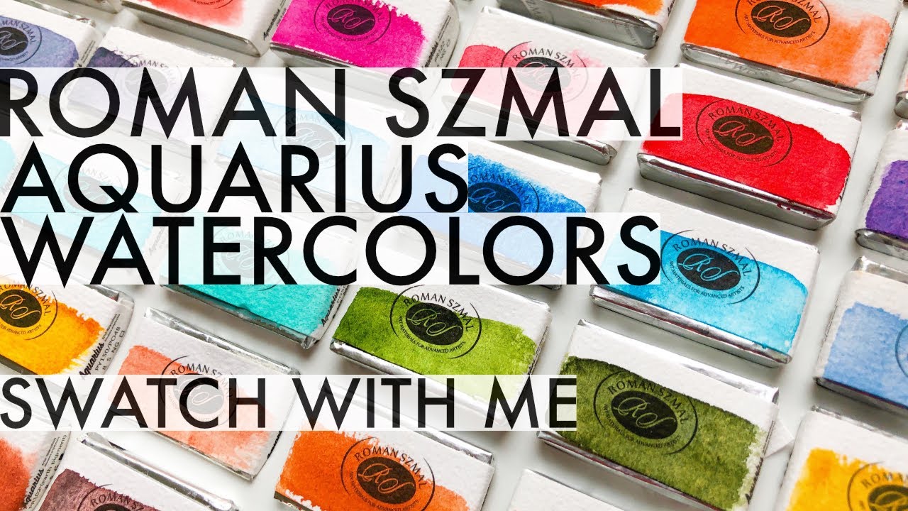 Roman Szmal Aquarius - Affordable Polish Handmade Watercolors  | Swatch with Me