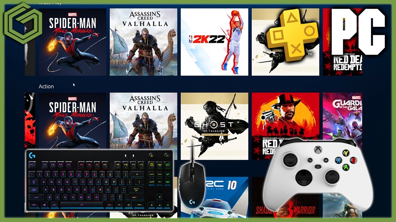 Как использовать контроллер Xbox или клавиатуру и мышь с приложением PS Plus для ПК