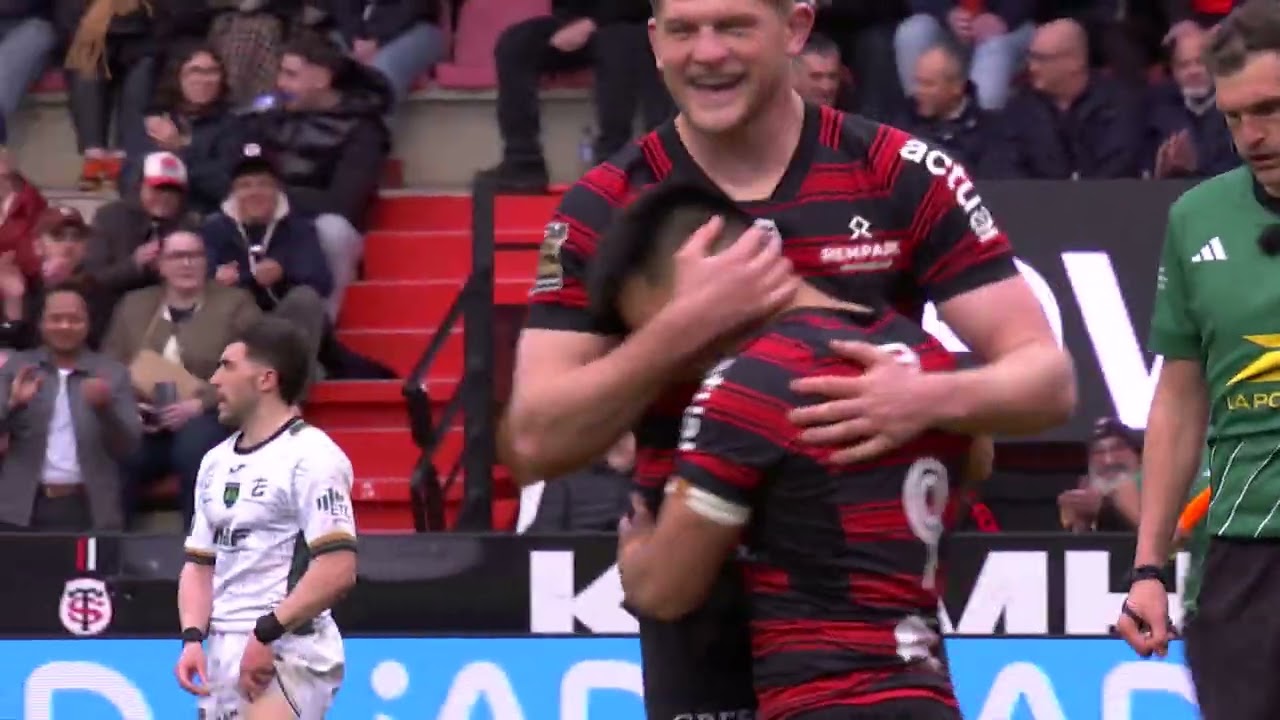 TOP 14 - Essai de Naoto SAITO (ST) - Stade Toulousain - US Montalbanaise