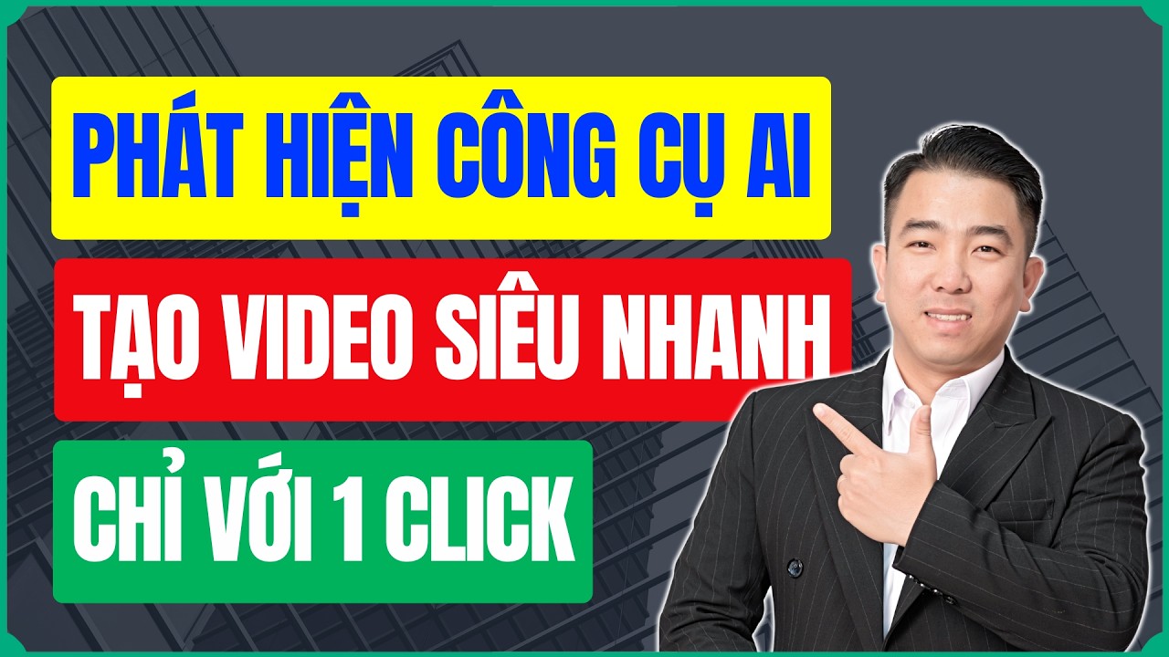Tạo Video Kiếm Tiền YouTube Bằng AI Si&ecirc;u Nhanh Chỉ Với 1 Click Chuột