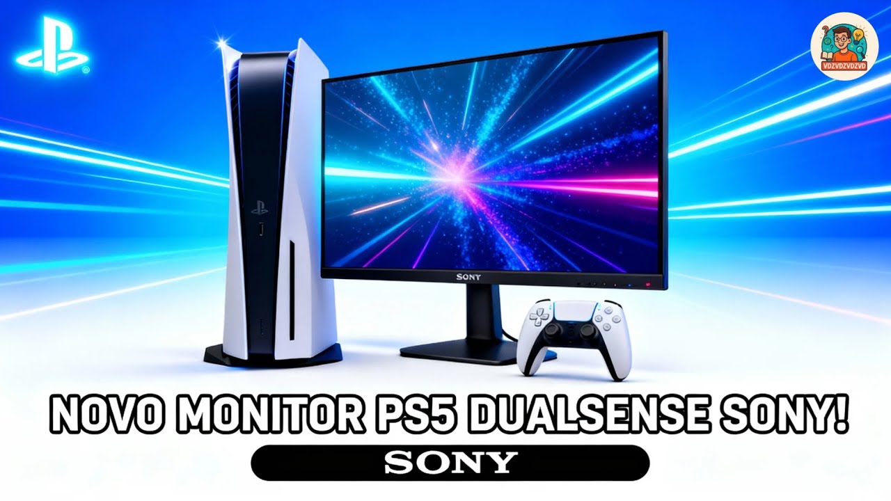 SONY CHOCA com MONITOR PS5 de 27" que CARREGA o DUALSENSE DIRETO! LANÇAMENTO em 2026 REVELADOS!