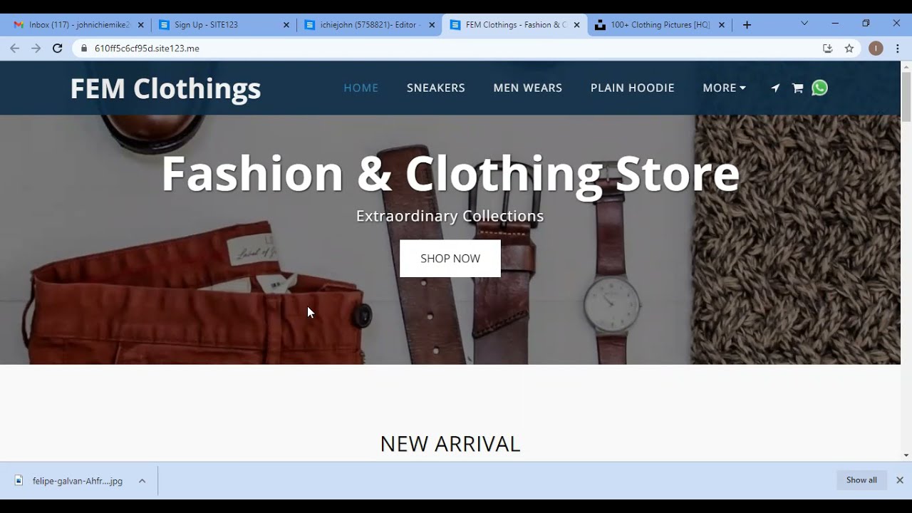 How to create a website for free with site123 #free#websitebuilder#site123