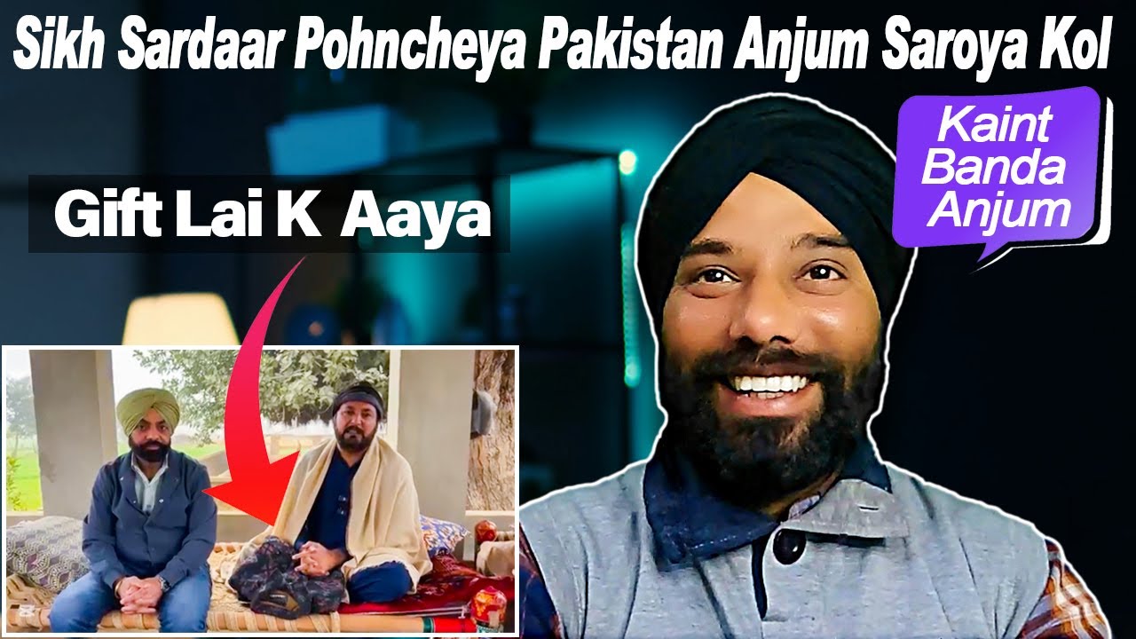 ANJUM SAROYA WITH USA SARDAR BHUPINDER SINGH RANDHAWA | Apna pind Pakistan visit |