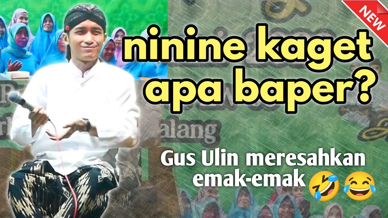 pengajian bersama  Gus UlinNuha terbaru 2023 - Ninine kaget  dengan getaran cintane gus ulin.