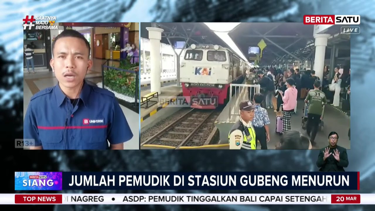 Suasana Arus Mudik H-1 Lebaran di Stasiun Gubeng dan Pelabuhan Tanjung Perak #Beritasatu
