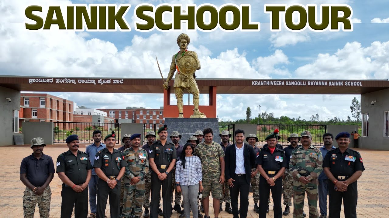 SAINIK SCHOOL TOUR - FUTURE ARMY OFFICERS Sangolli rayanna Sainika Shale full episode