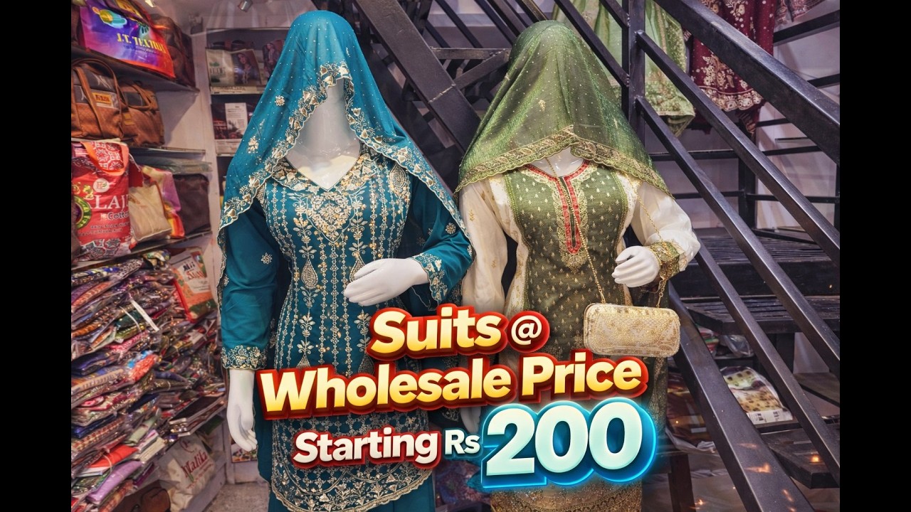 Wholesale Prices | Starting Rs 200 | Suits | Cord Sets | Dress Material | Partywear | Aqsa Fabrics