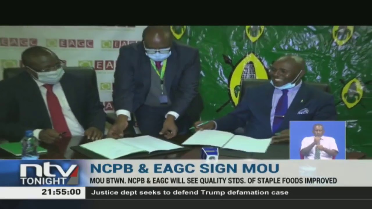 NCPB, EA Grain Council sign MoU to improve staple foods quality standards