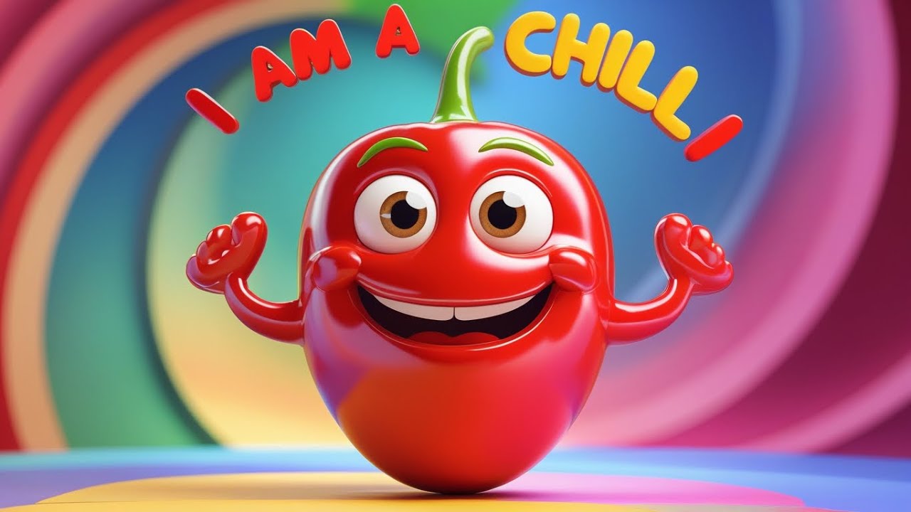 I’m a Chilli 🌶️ | Chilli Pepper Song for Kids | Learn Vegetables & Foods | Kids Learning Song