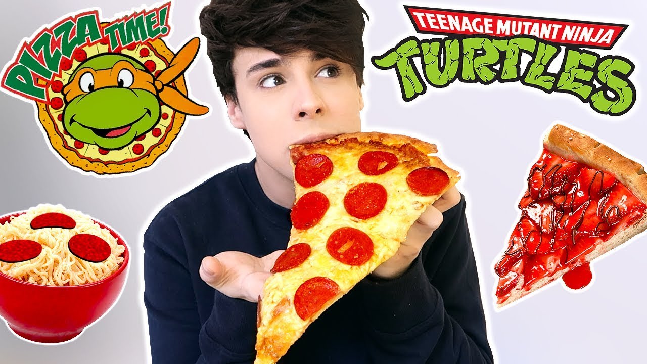 i ate TEENAGE NINJA TURTLES foods for 24 hours !!!