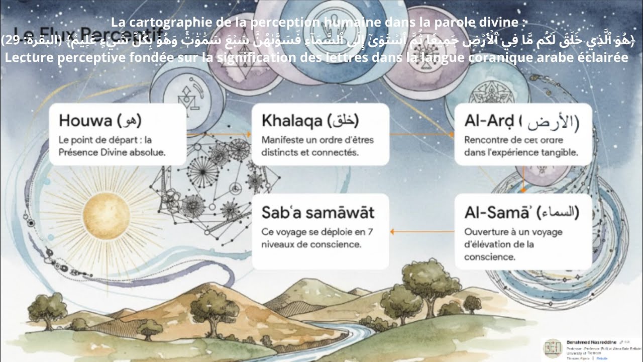 La cartographie de la perception humaine dans la parole divine (البقرة: 29)