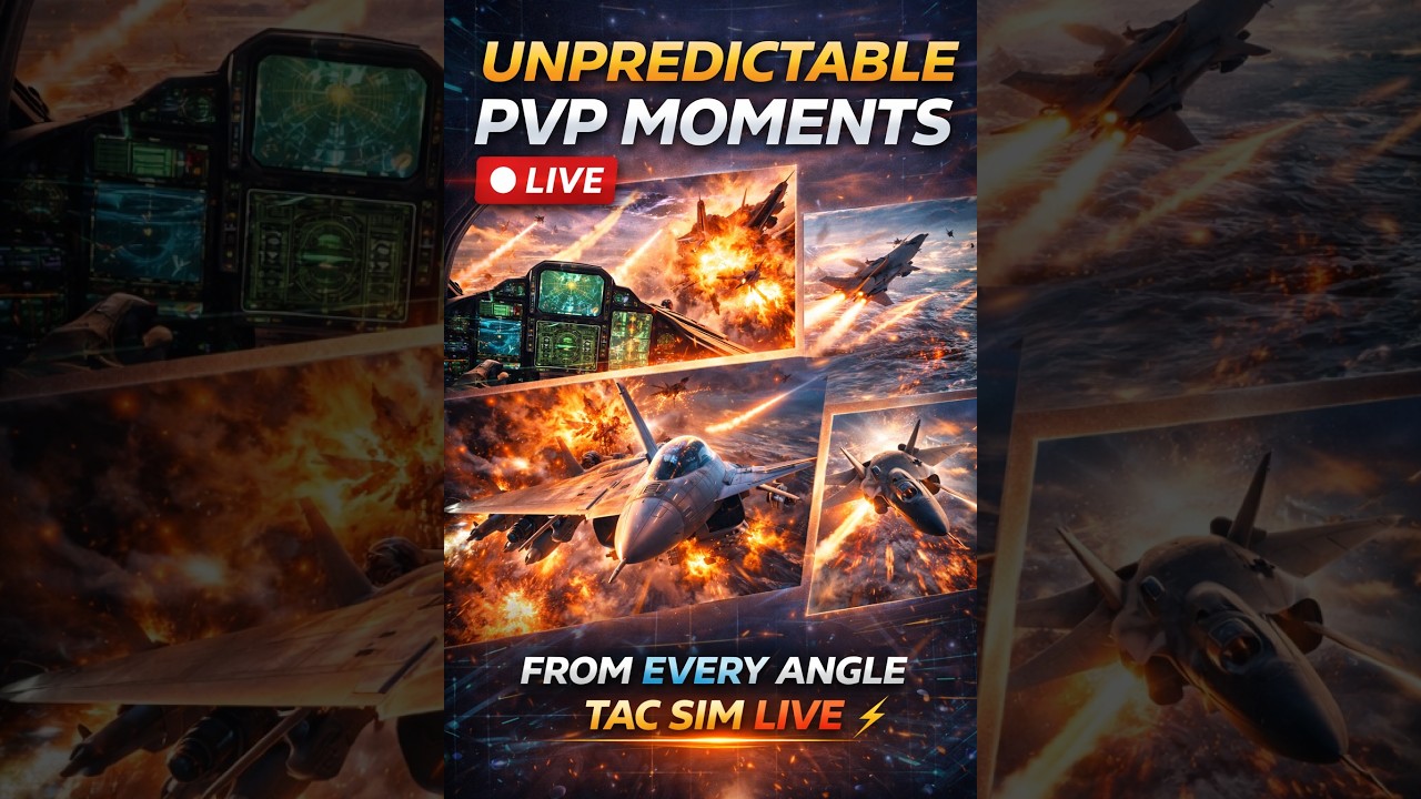 Watch The Sky Turn Into Chaos ⚡ | Multi-View Tac Sim LIVE