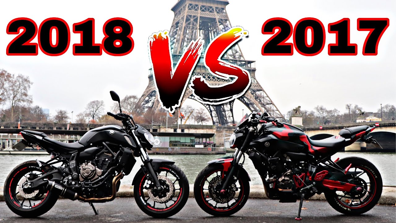 YAMAHA MT 07 2017 VS 2018 - FRANCHEMENT J’ADORE 💪🏽