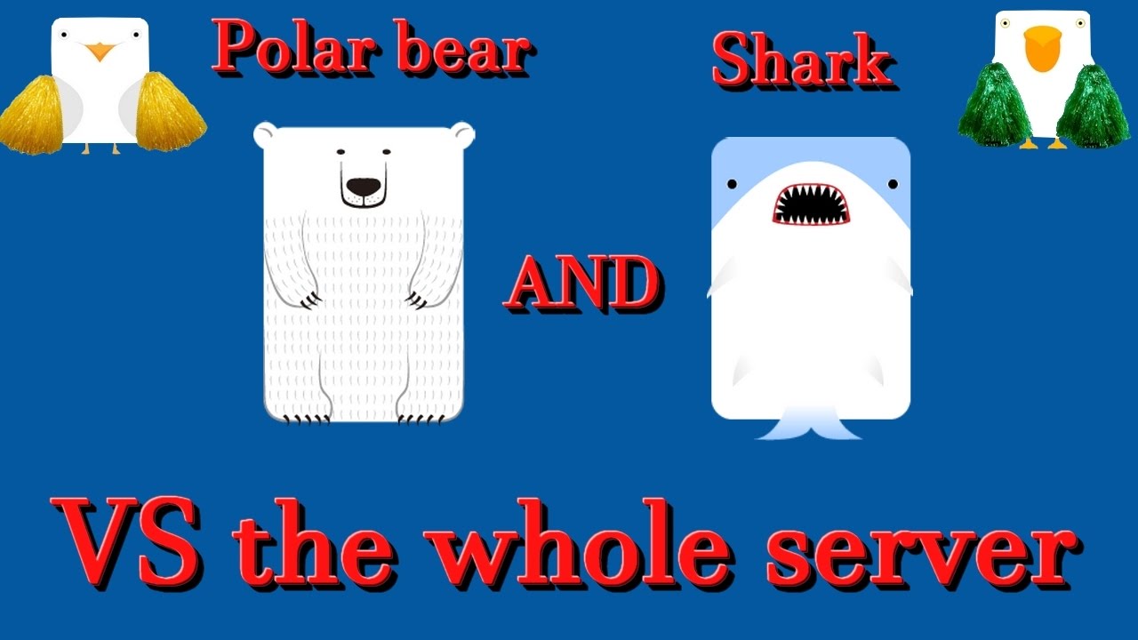Deeeep io Shark and polar Bear vs the whole server
