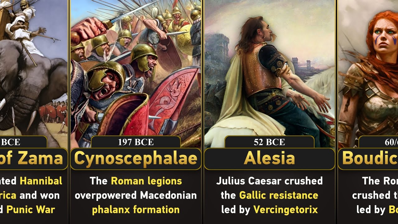 GREATEST ROMAN VICTORIES of ALL TIME