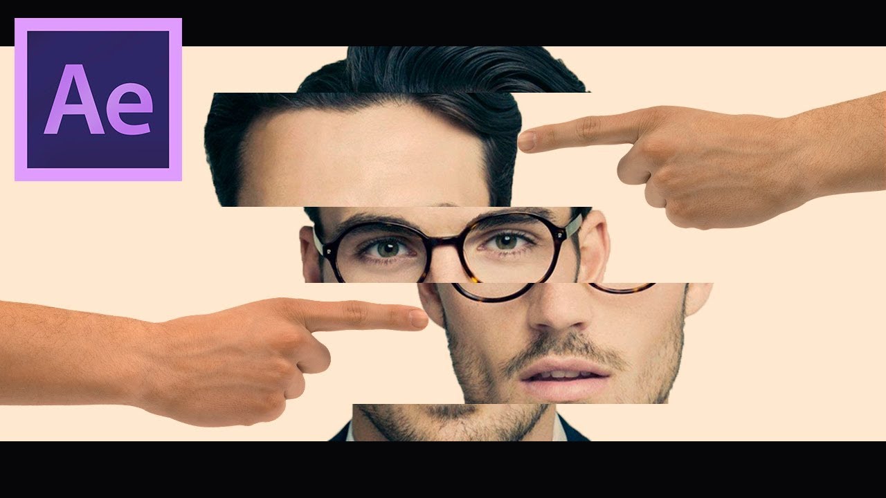 Puzzle Face Animation in After Effects - After Effects Tutorial - Easy Method