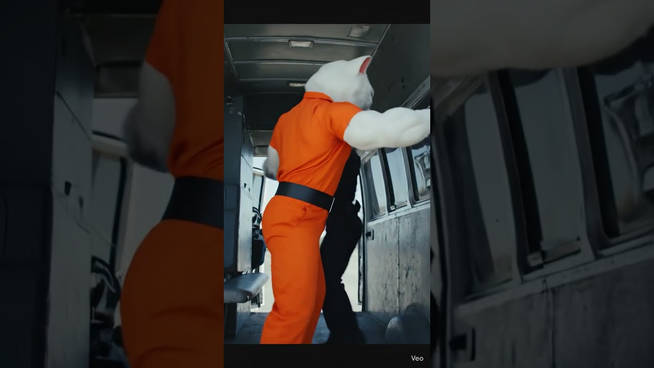 criminal cat trying to escape from the police part 2