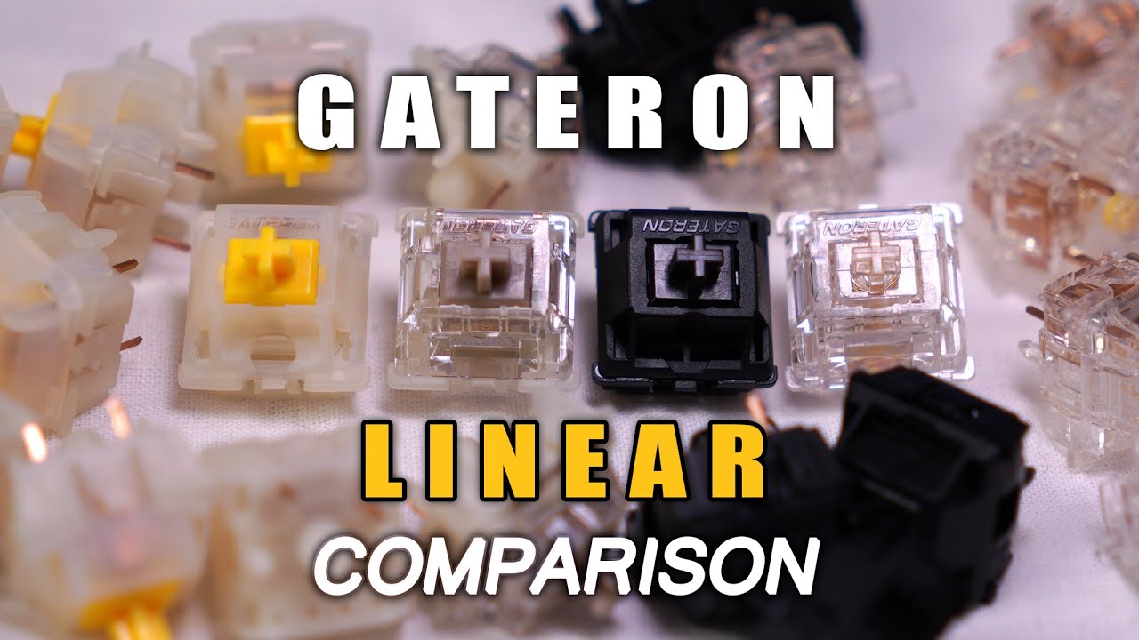 Gateron Linear Switch Compare | Oil King, Baby Raccoon, Milky Yellow Pro, North Pole 2.0