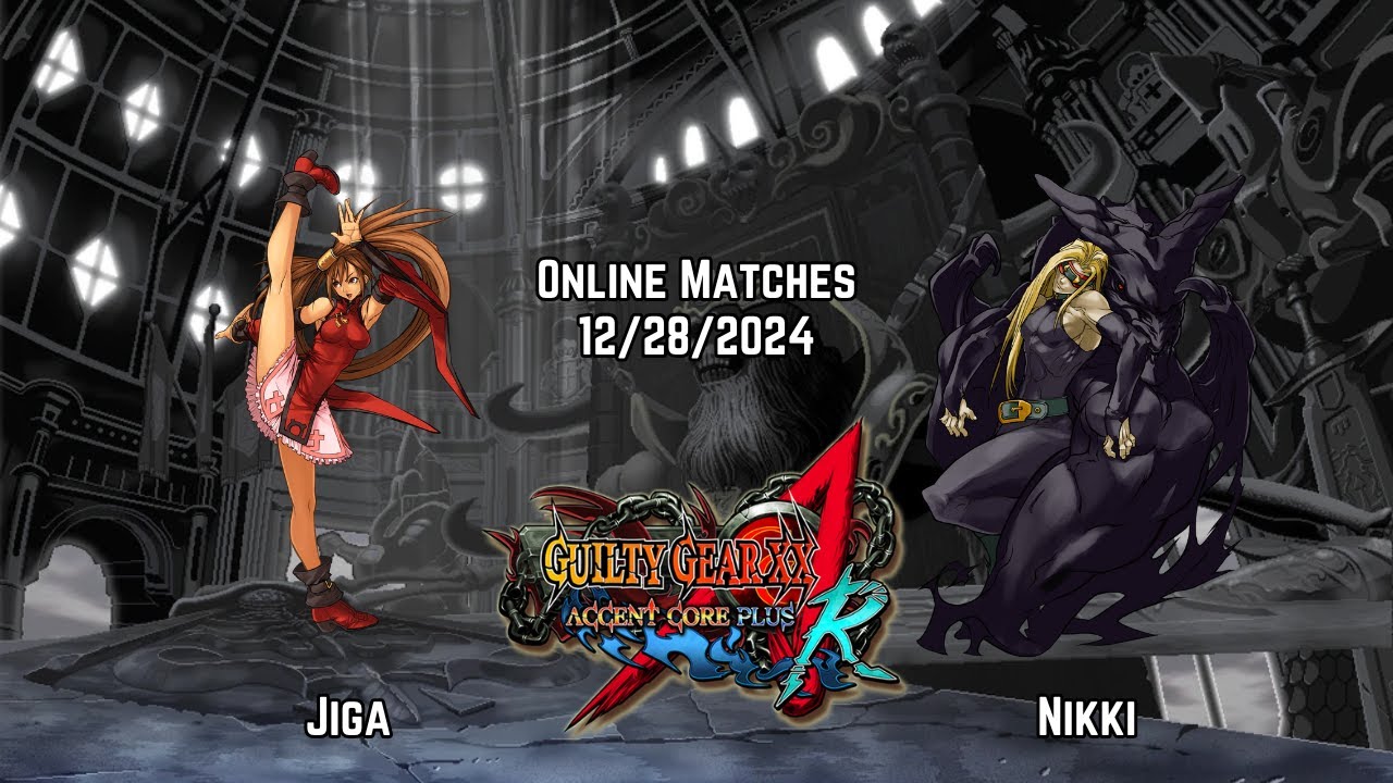 jiga (Jam) vs Nikki (Eddie) Guilty Gear XX Accent Core +R Online Matches 12/28/2024