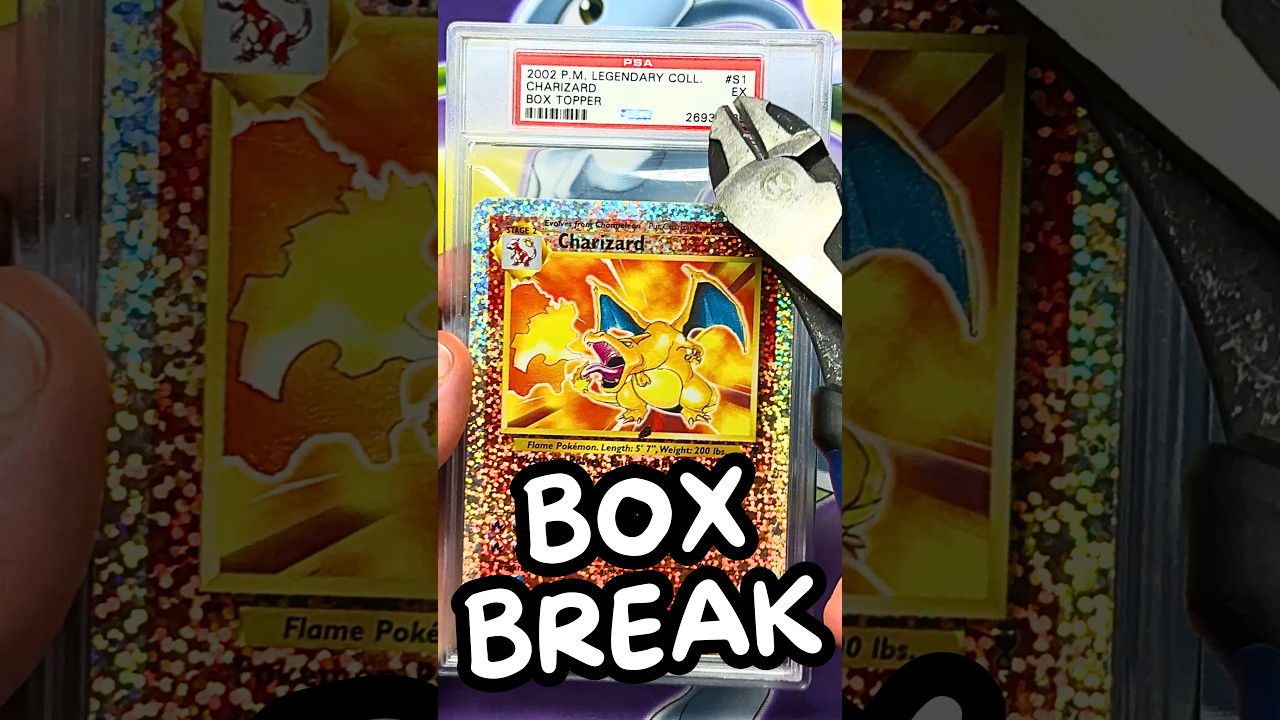 Как спасти карточку покемона Чаризарда из пластиковой тюрьмы! 🔥🔥