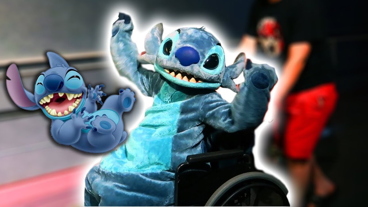 STITCH GOT IN MY WHEELCHAIR???