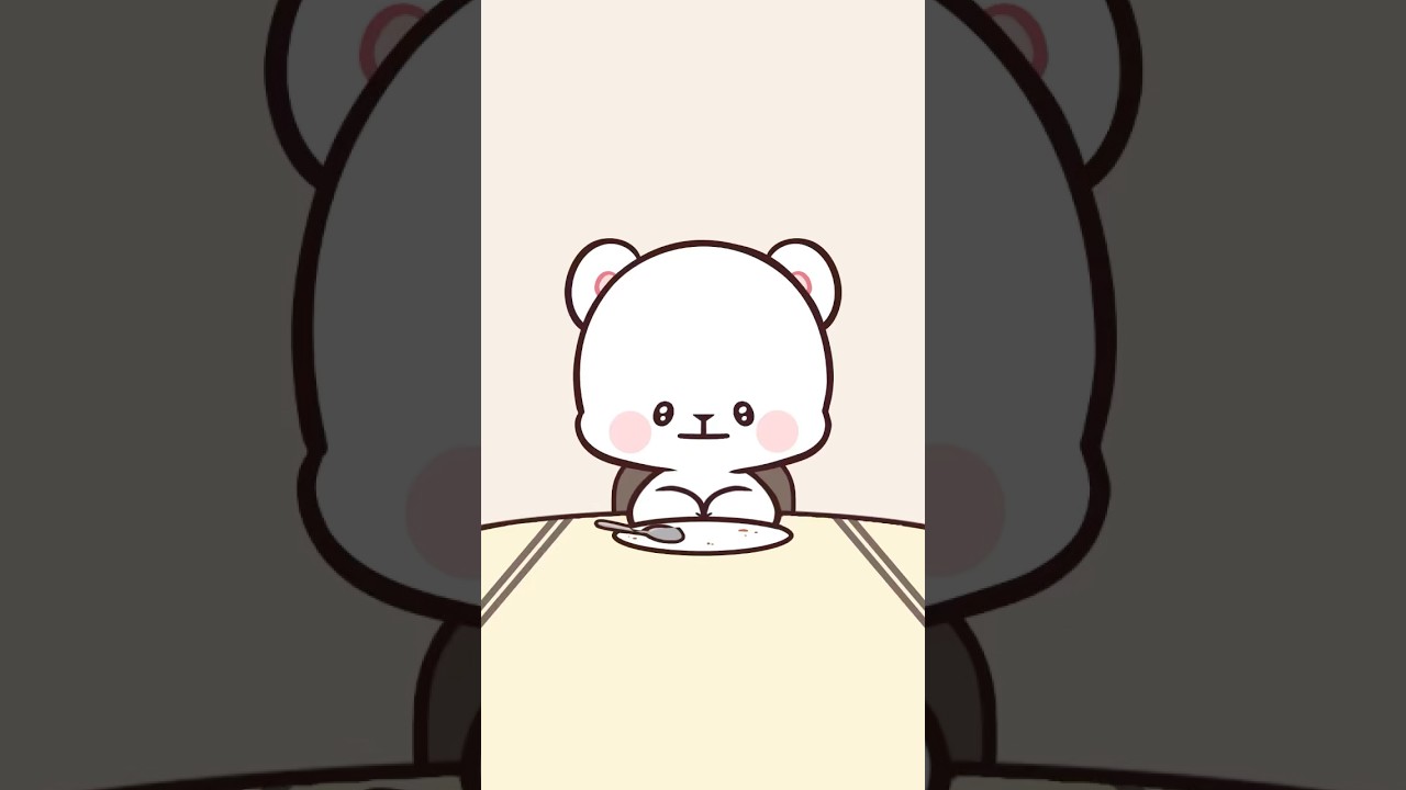 Say less! 🍽️ #shorts #milkmocha #milkandmocha #milkmochabear #bears #animation #cuteanimation