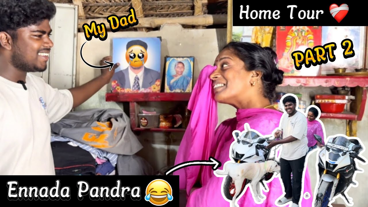 Home tour part 2🥺🩷|Appa face 😩|Enna da panra max 😅|saranofficial