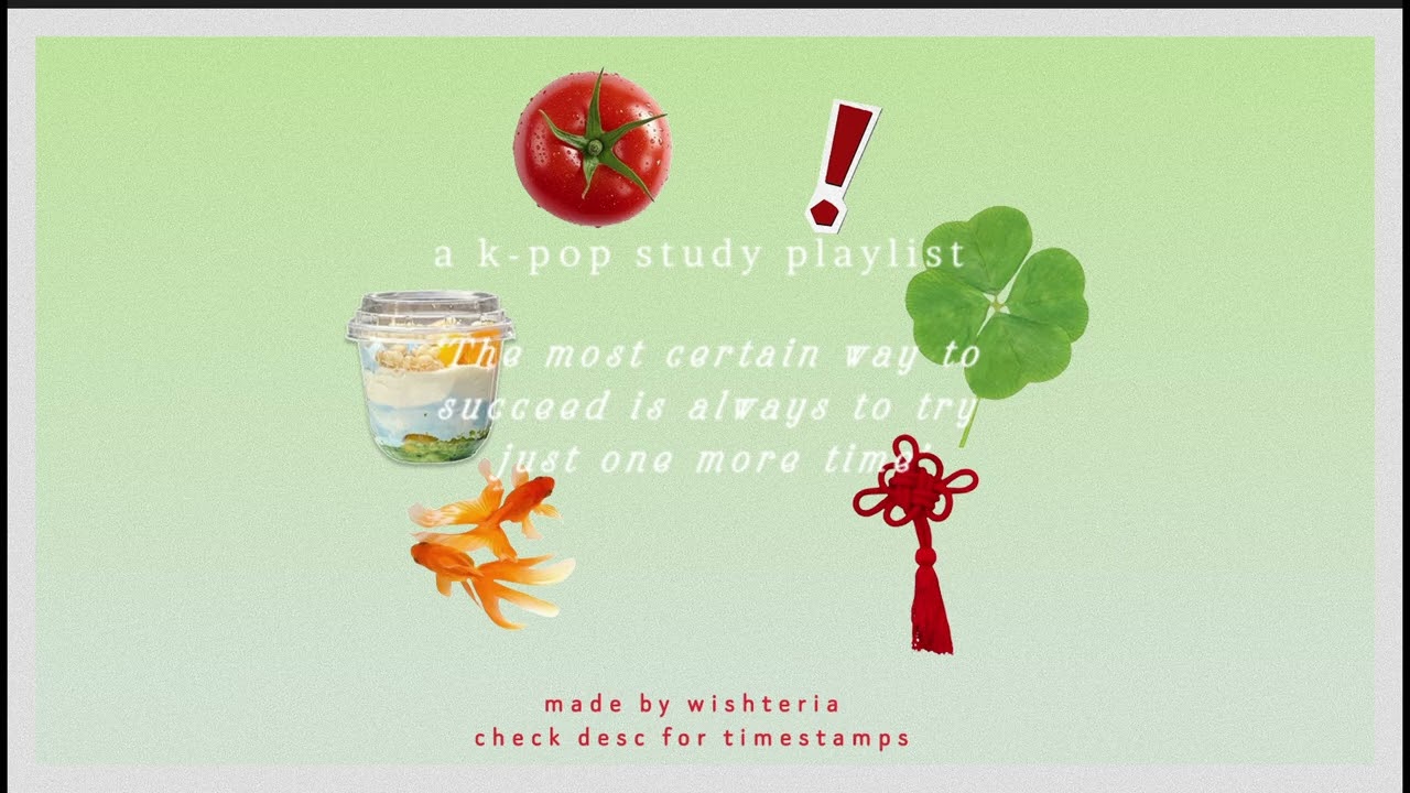 Try one more time : a kpop instrumental playlist (for study, relax, bg music)