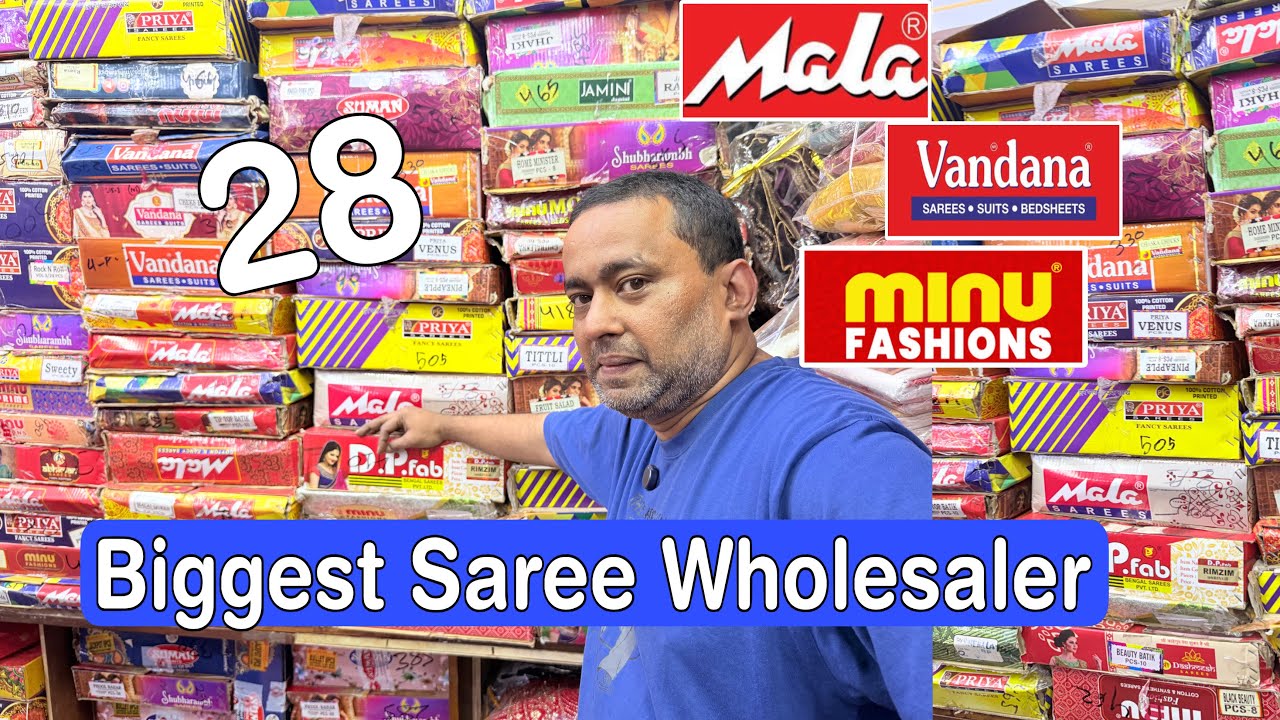 🔥 Biggest Saree Wholesaler in Kolkata | Neyaz Collection Barabazar Full Shop Tour