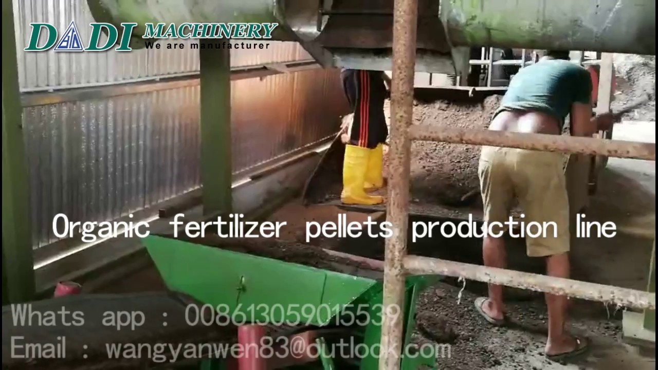 Video show how a chicken manure fertilizer pellets production line operate ?