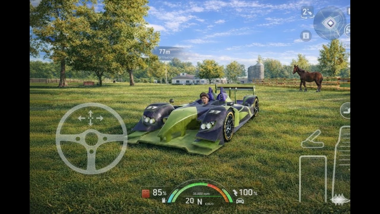 Redical SR10 sportscar  - Car Parking Driving School Gameplay | 4K Ultra Graphics |