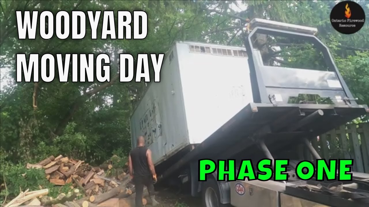 MOVING THE WOODYARD Pt  1 - FIREWOOD PILES, SHED AND TOOLS