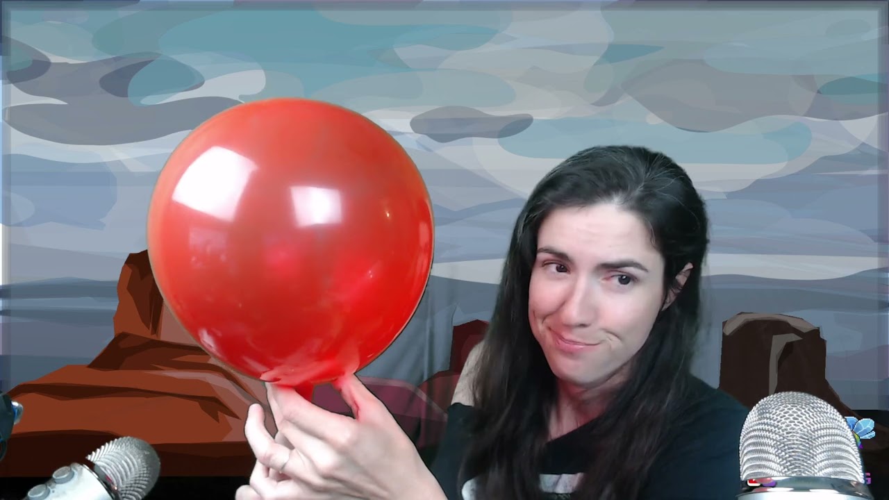 ASMR - Blowing Up Red Balloon