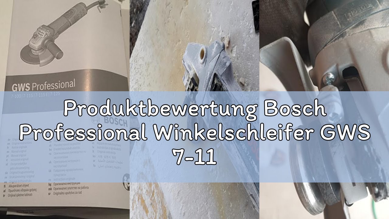 Produktbewertung Bosch Professional Winkelschleifer GWS 7-115 E (Scheiben-Ø 115mm, Leistung 720 Watt