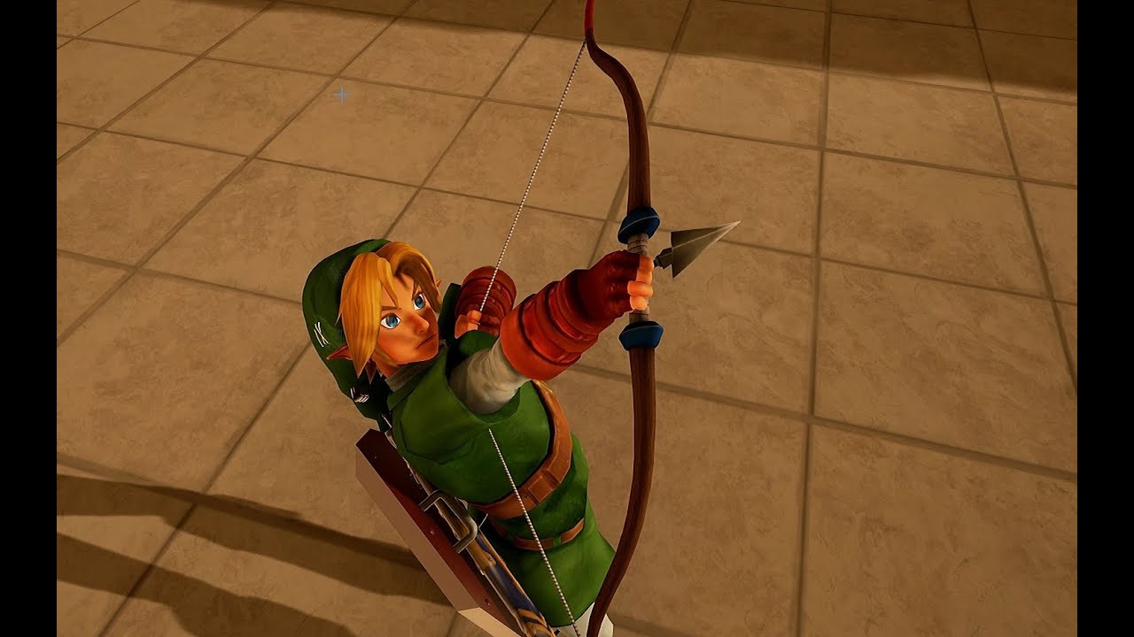 Unreal Engine 4 [4.12] Zelda Ocarina of Time / Bow & Arrow test