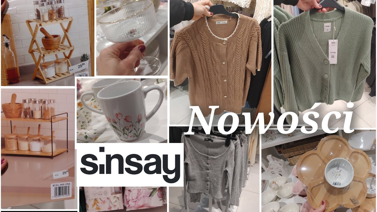 SINSAY🛍️Nowości damskie i  wyprzedaże do kuchni🙂swetry bluzki ZOBACZ SAMA♥️