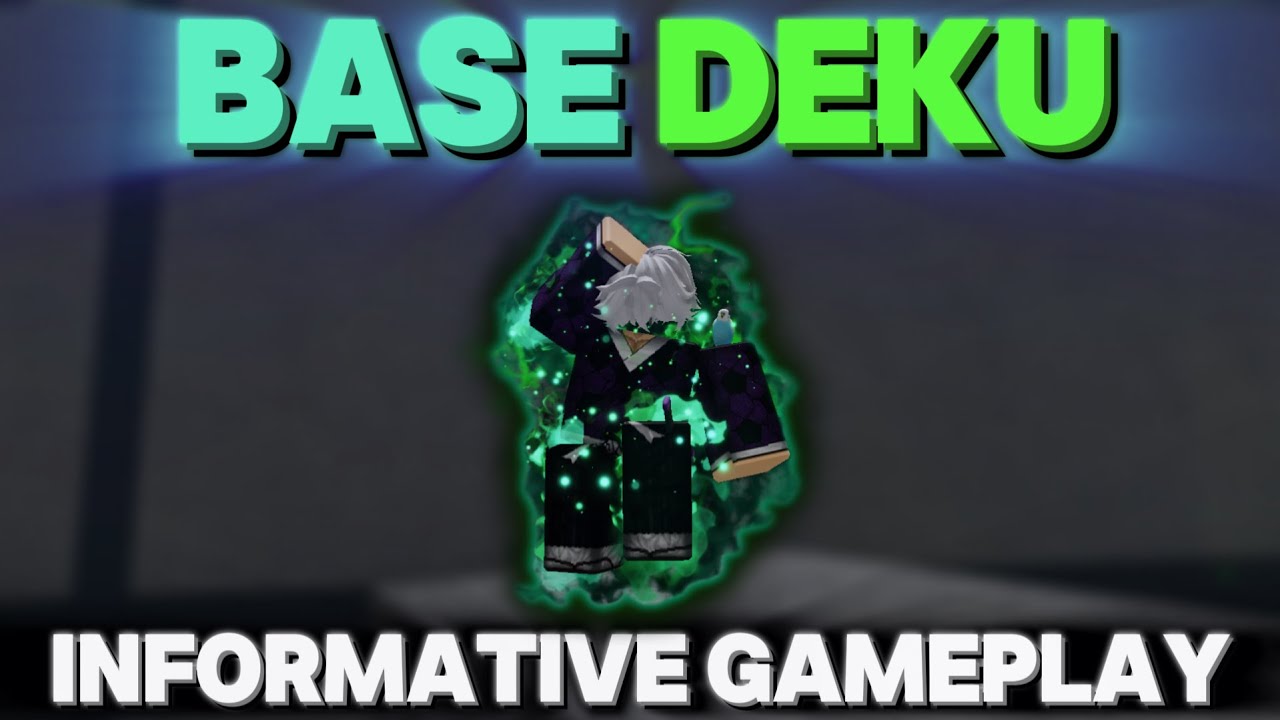 Informative Base Deku Gameplay (Guide-Type) - Roblox Heroes Battlegrounds