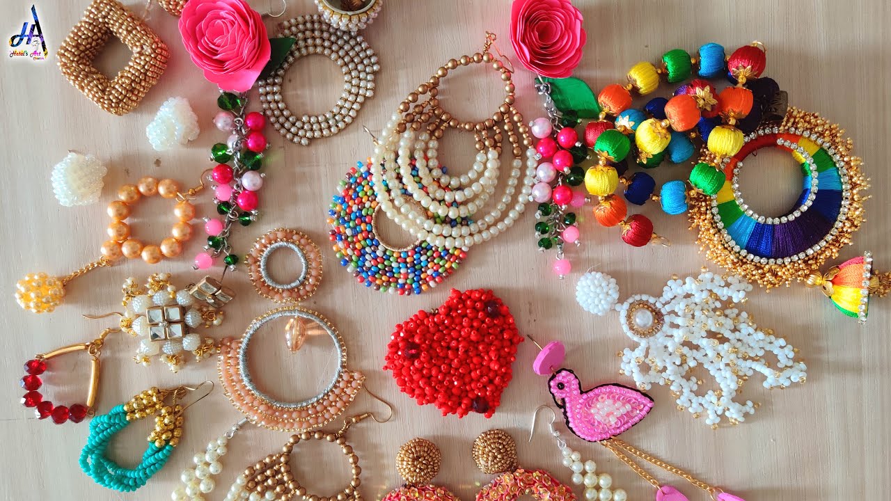 17 Fancy Girls!!.. Daily Wear DIY Earrings Making At Home