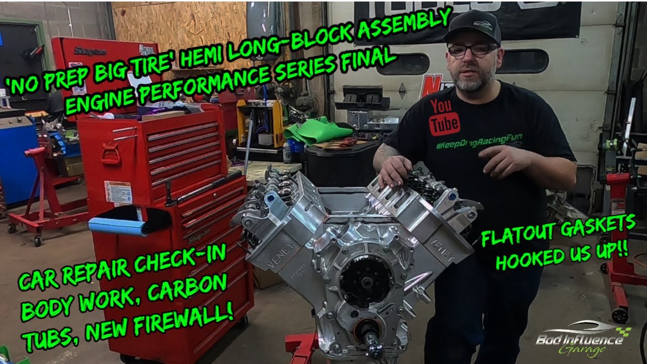 'No Prep Big Tire' Billet Hemi Long Block Assembly, Check in on Car Repairs, Engine Performance Ep5