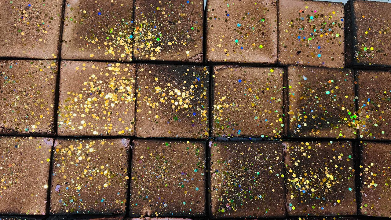 Glittered Chalk ASMR Crush Video |  Bright Chalk ASMR Crushing 