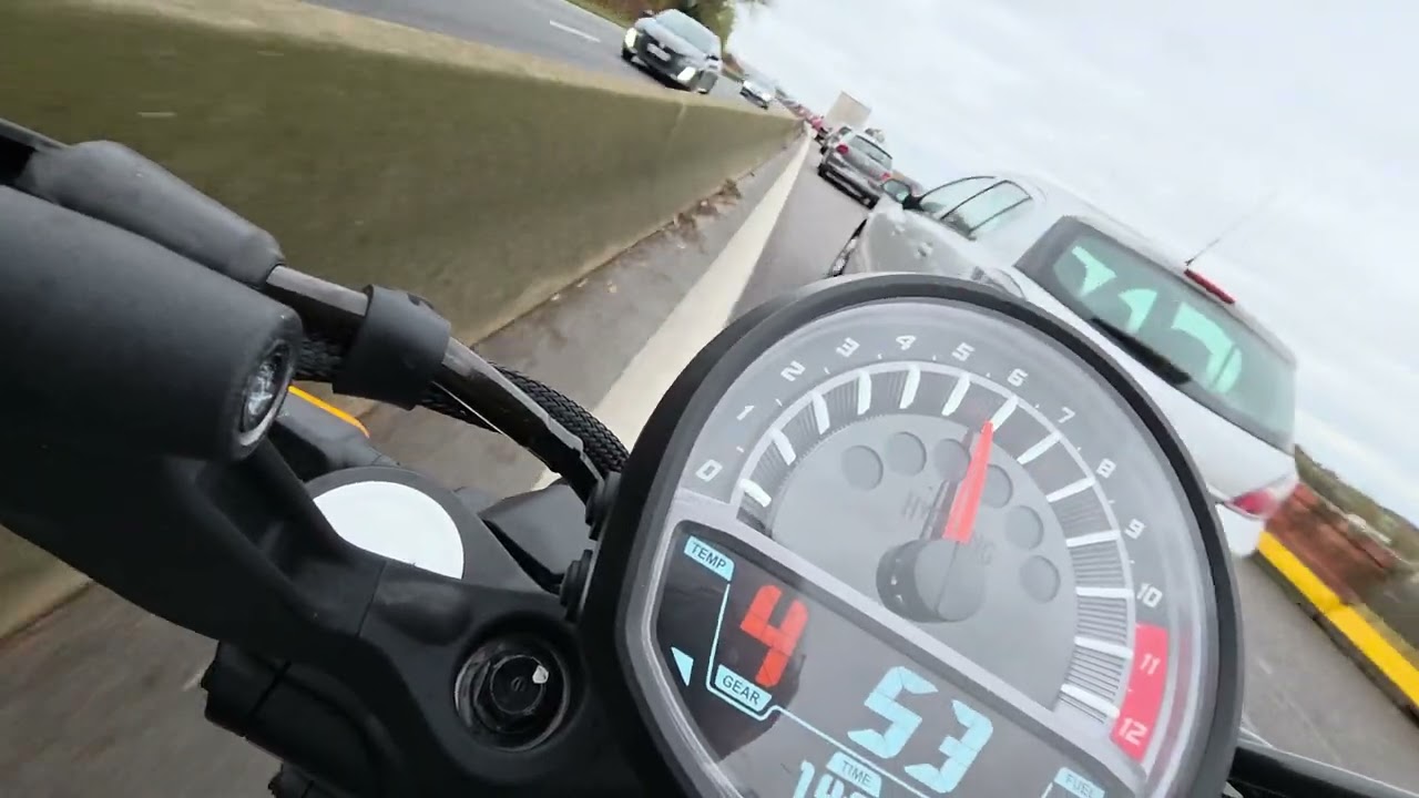 Retour a la maison avec la GV125X hyosung 