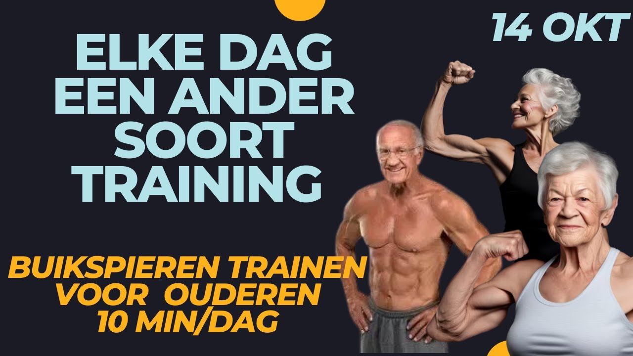 Training voor vandaag: 10MIN BUIKSPIEREN voor OUDEREN