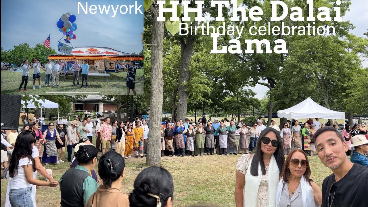 Annual picnic of HH The Dalai Lama birthday || Beautiful weather ..love to see so many Tibetans