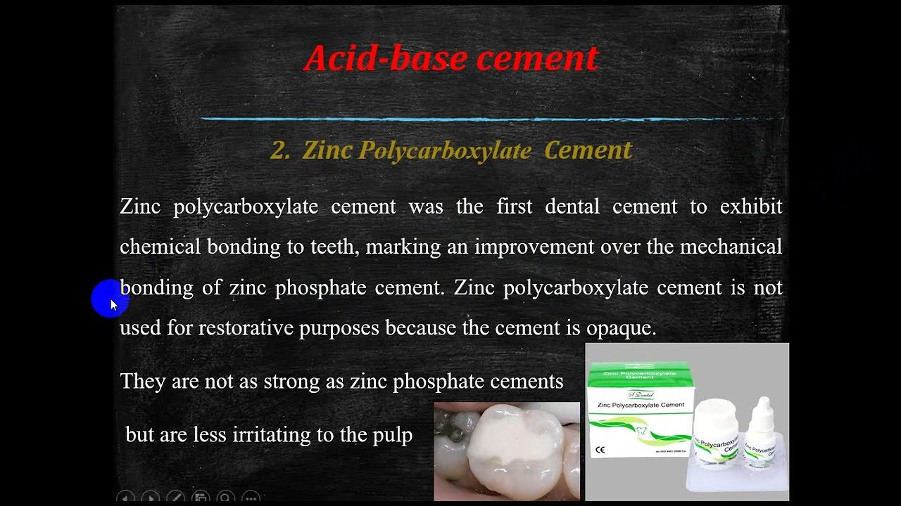 Dental cement part 1
