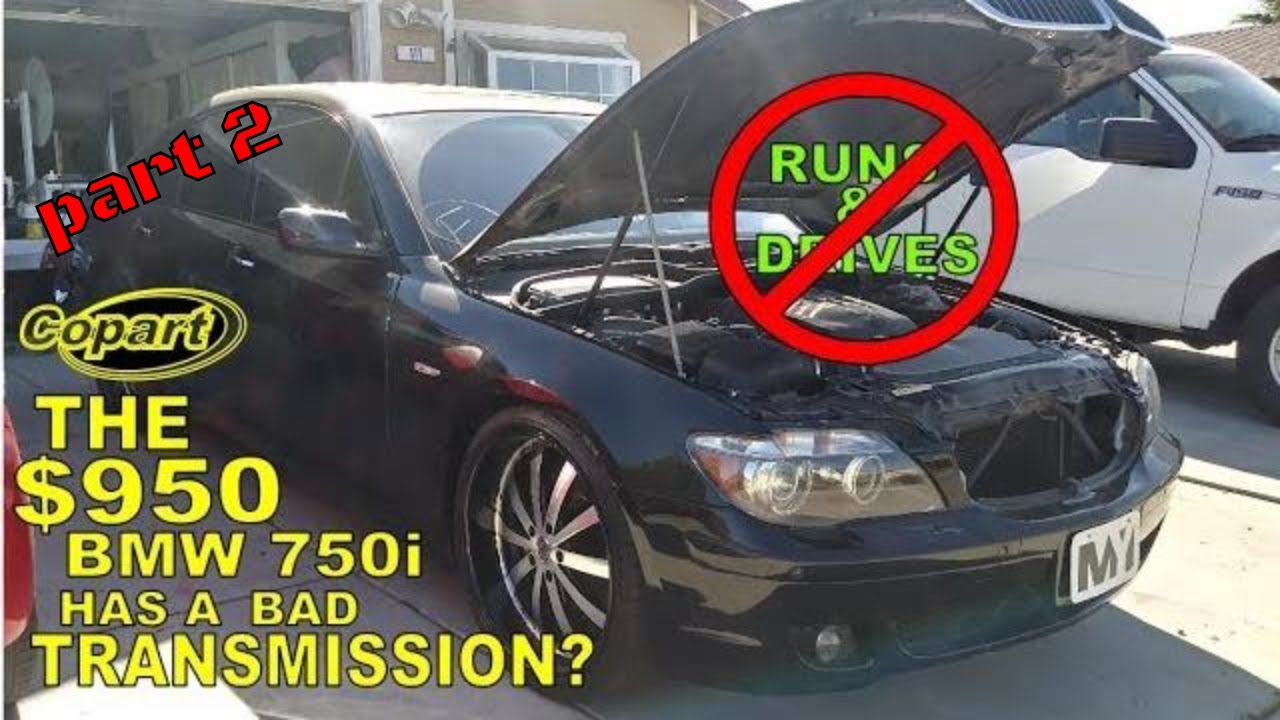 Copart BMW 750i rebuild project has transmission problems, part 2, checking bmw mechatronic.